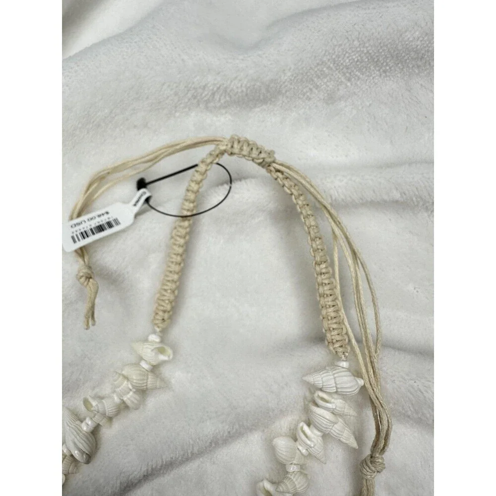 NEW Free People Necklace Natural Coastal Sea Cruise Miami Shell Bohemian Beach